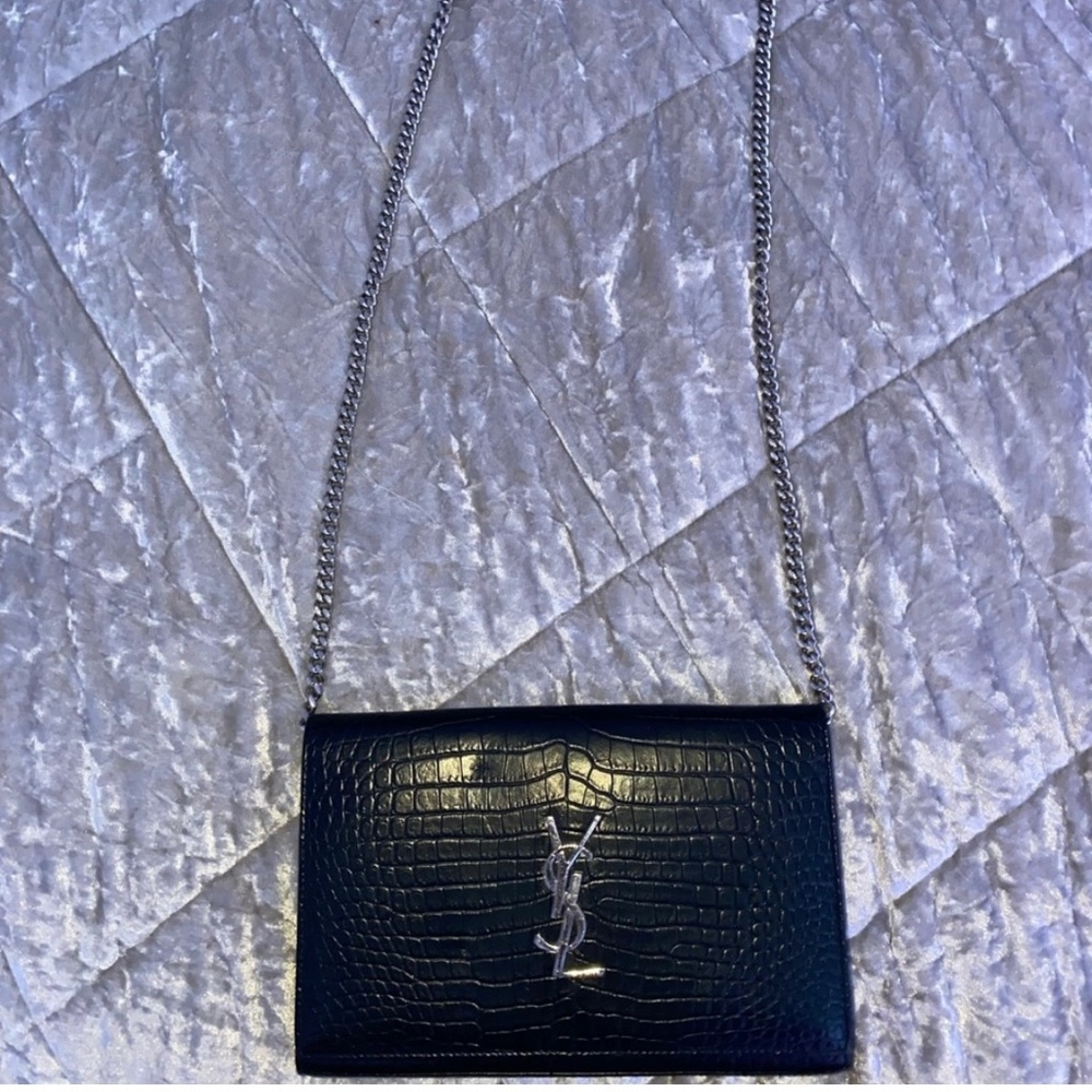 Saint Laurent Cassandre Crossbody bag crocodile
